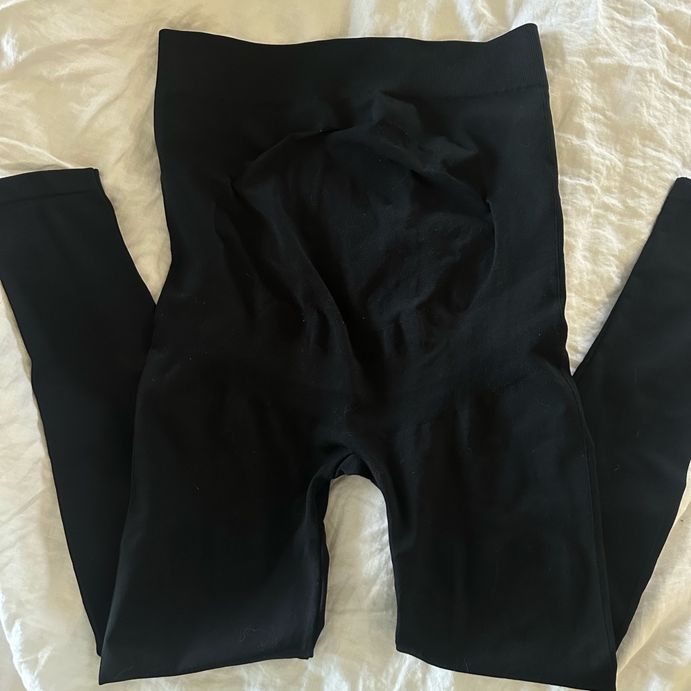 BLANQI Belly Support Maternity Leggings Black Large
